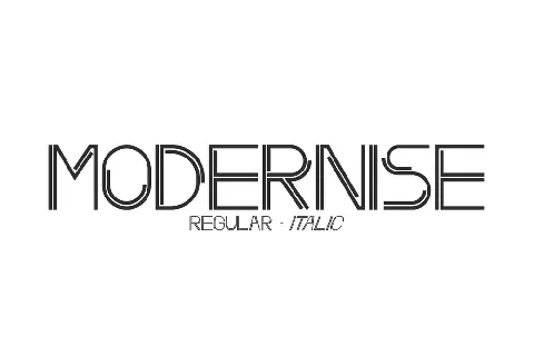Modernise font