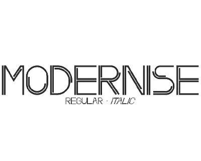 Modernise font