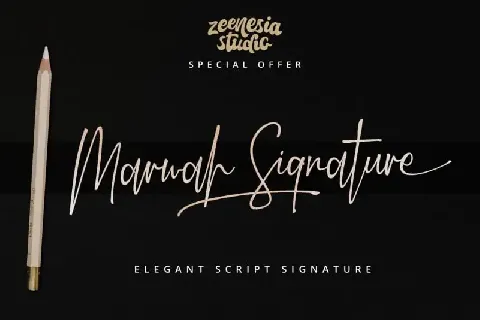 Marwah Signature Script font