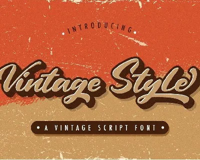 Vintage Style font