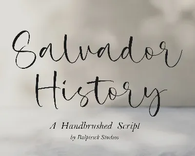 Salvador History font