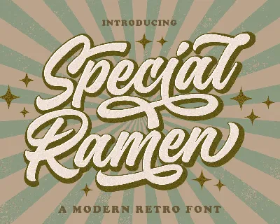 Special Ramen font