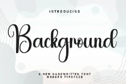 Background Script font