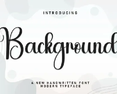 Background Script font