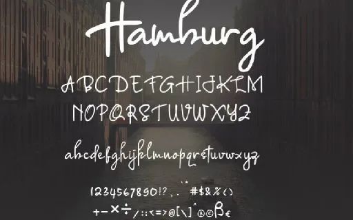 Hamburg Signature font