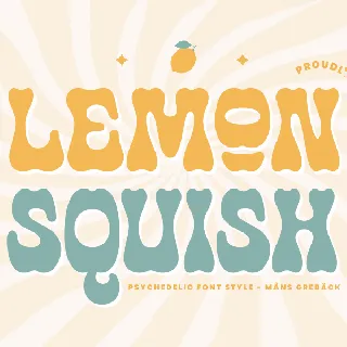 Lemon Squish PERSONAL USE font