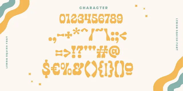 Lemon Squish PERSONAL USE font