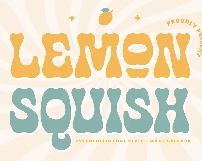 Lemon Squish PERSONAL USE font
