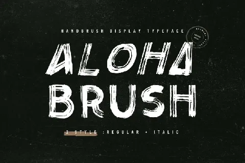 Aloha Brush font