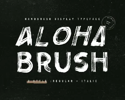 Aloha Brush font