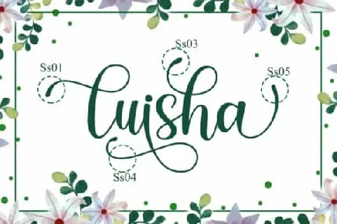 Luisha Script font