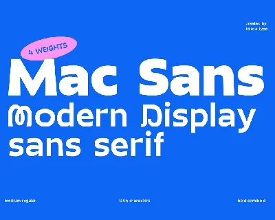 Mac Sans font