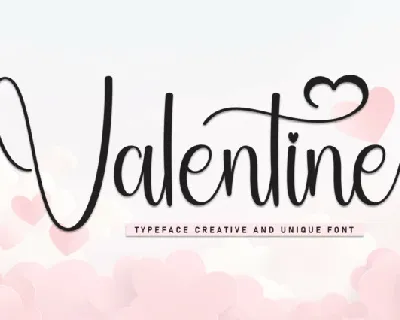 Valentine Calligraphy font