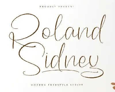 Roland Sidney DEMO VERSION font