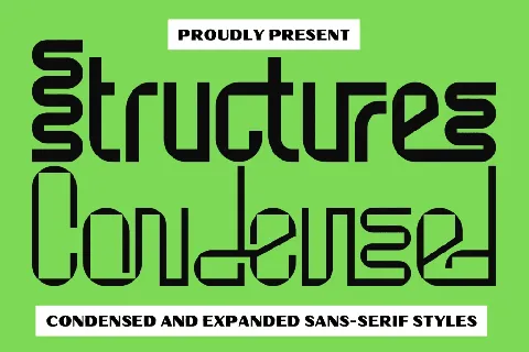 Structures Condensed Demo font