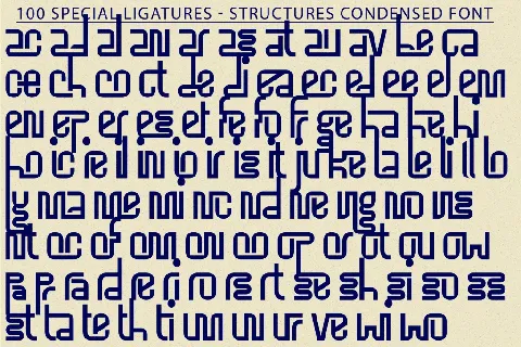 Structures Condensed Demo font