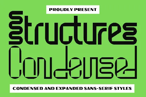 Structures Condensed Demo font