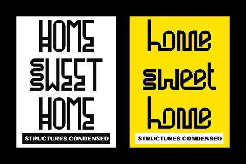 Structures Condensed Demo font