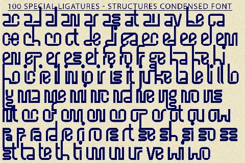 Structures Condensed Demo font