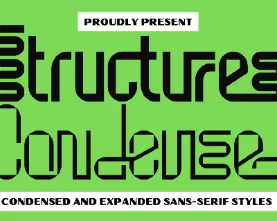 Structures Condensed Demo font