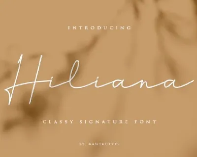 Hiliana Handwritten font