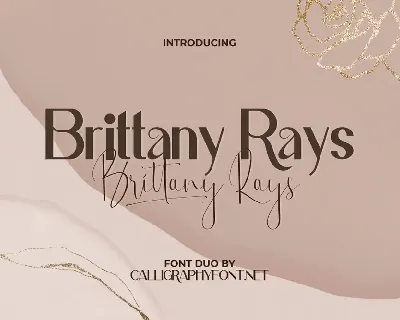 Brittany Rays Demo font