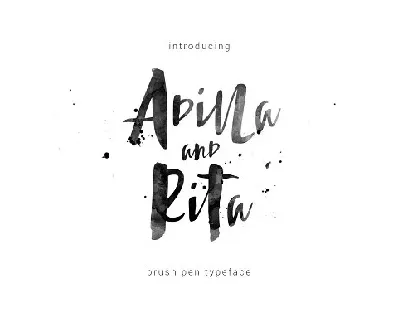 Adilla and Rita font