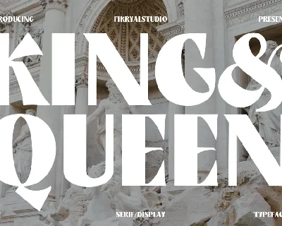 King & Queen font