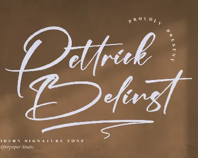 Pettrick Belinst font