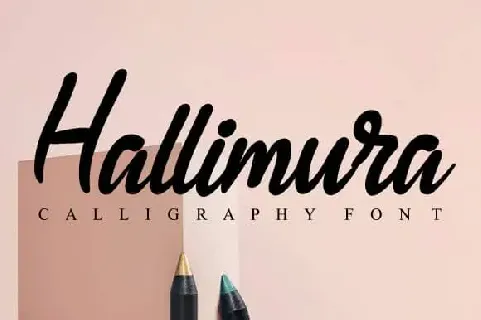 Hallimura Script font