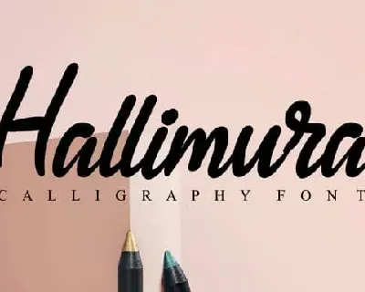 Hallimura Script font