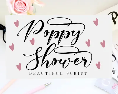 Poppy Shower Calligraphy font