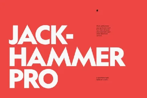 Jackhammer Pro Family font