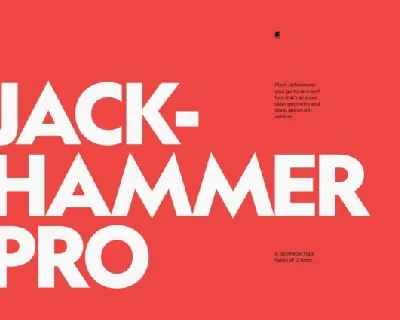 Jackhammer Pro Family font
