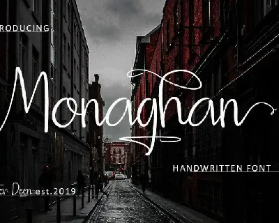 Monaghan Handwritten font