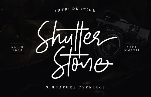 Shutter Stone Free font