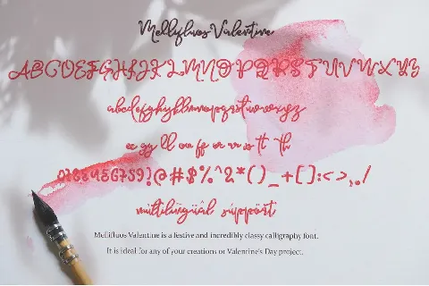 Mellifluous Valentine font