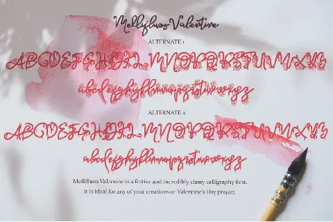 Mellifluous Valentine font