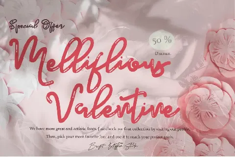 Mellifluous Valentine font