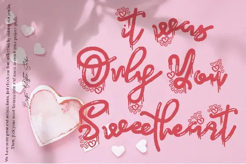 Mellifluous Valentine font