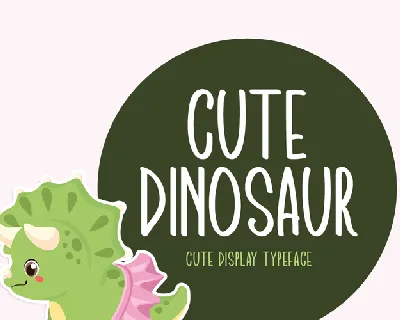 Cute Dinosaur font