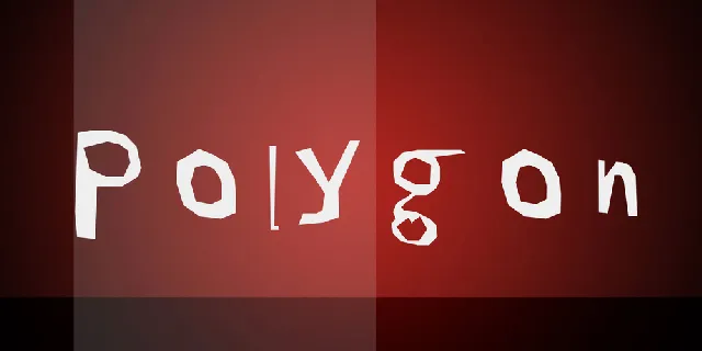 Polygon font