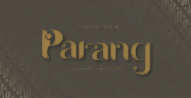 Parang font