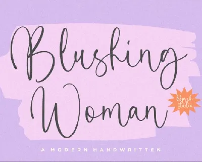 Blushing Woman font