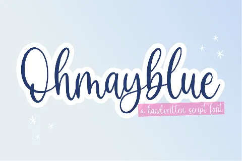 Ohmayblue font