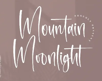 Mountain Moonlight font