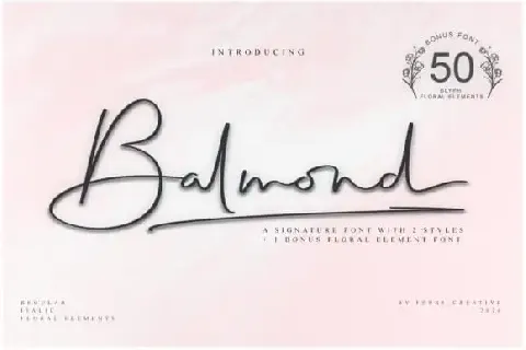 Balmond Handwritten font
