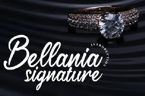 Bellania Signature font