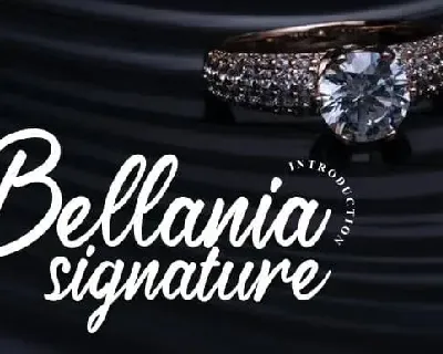 Bellania Signature font