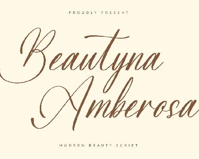 Beautyna Amberosa DEMO VERSION font